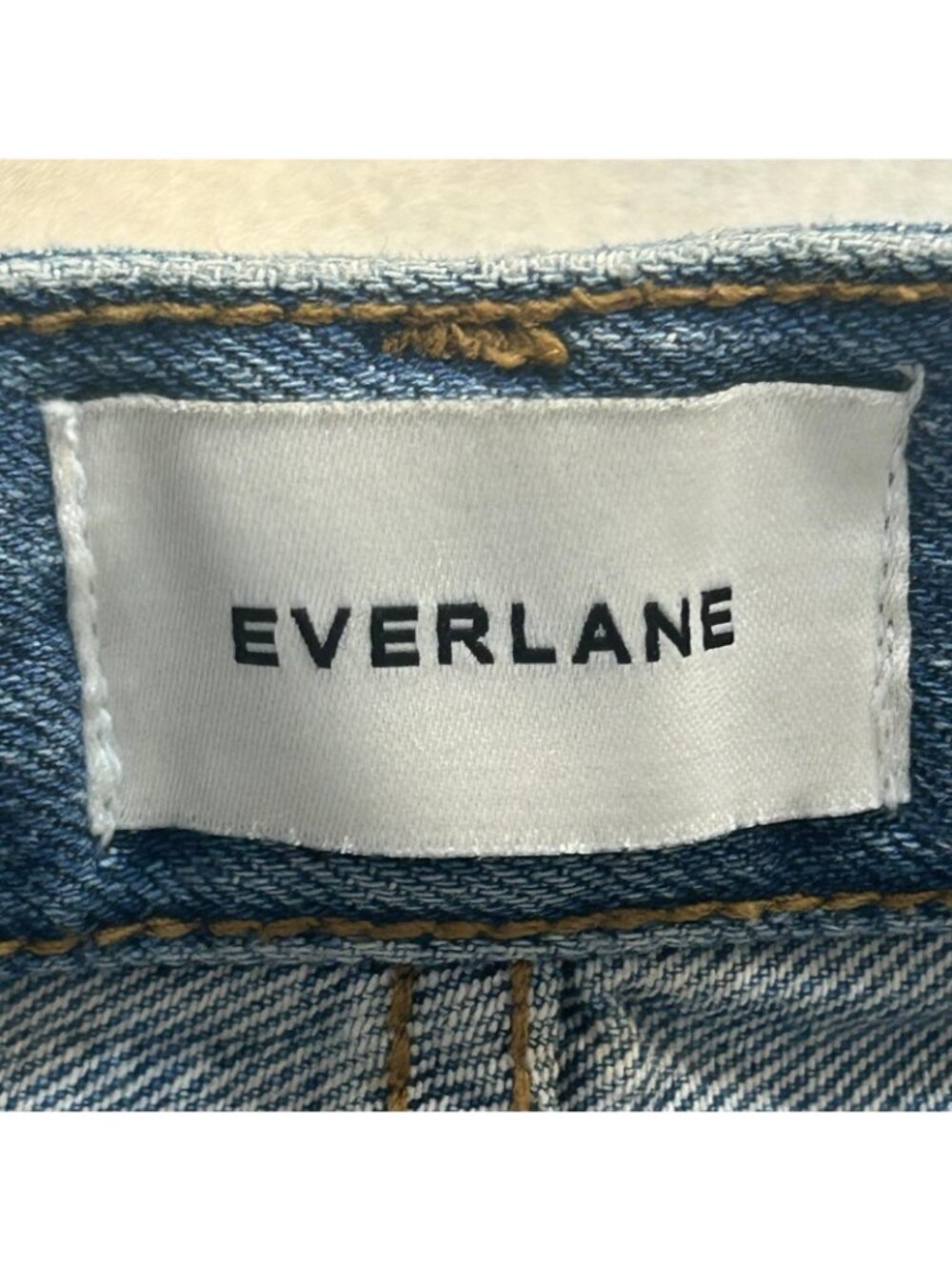 Everlane Jeans Women 30R Fits 32x27 Blue Barrel Baggy High Rise Wide Leg Organic - Picture 3 of 10